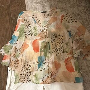 Vision USA sheer blouse. Looks like a large. Great for summertime